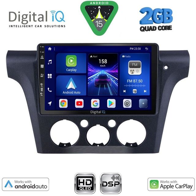 DIGITAL IQ BXC 3441_CPAA CLIMA (10inc) MULTIMEDIA TABLET for MITSUBISHI OUTLANDER mod. 2001-2005 with CLIMA