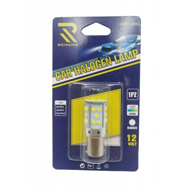 RCHANG LED ΛΑΜΠΑ ΑΥΤΟΚΙΝΗΤΟΥ CANBUS S25/T20 12V ΛΕΥΚΟ ΦΩΣ W08914-2