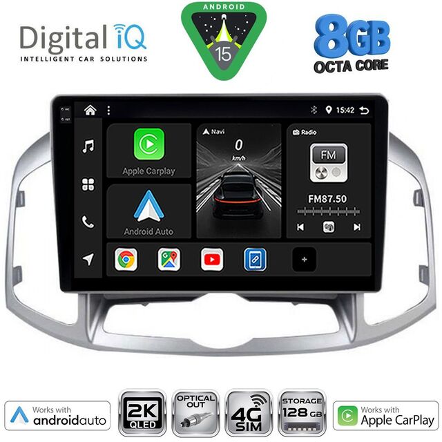 DIGITAL IQ BXK 20071_CPAA (10inc) MULTIMEDIA for CHEVROLET CAPTIVA mod. 2012-2018