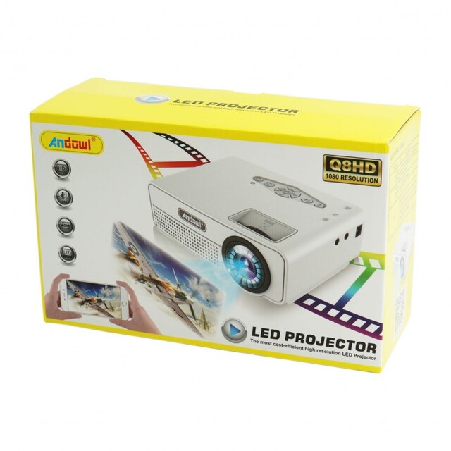 LED ΠΡΟΤΖΕΚΤΟΡΑΣ FULL HD ANDOWL AN-Q8HD