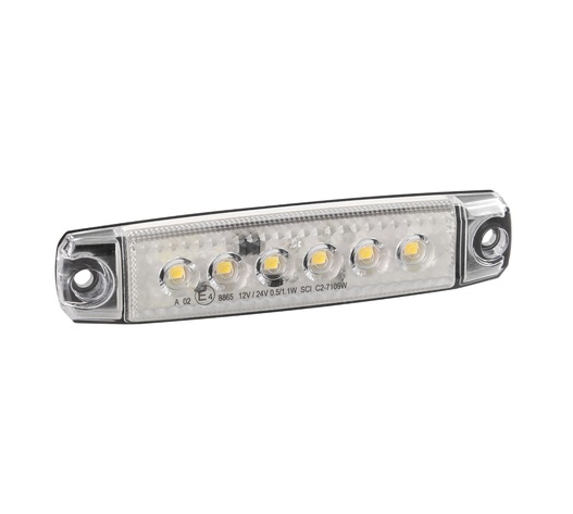 ΦΩΣ ΟΓΚΟΥ 6LED ΛΕΥΚΟ SMD 12/24V 96mm 20ΤΕΜ.