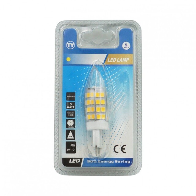 LED ΛΑΜΠΑ 5W ΚΙΤΡΙΝΟ TY-05550