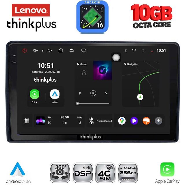 LENOVO LTM 11081_CPA (9inc) MULTIMEDIA TABLET for CITROEN – PEUGEOT mod. 2008-2018