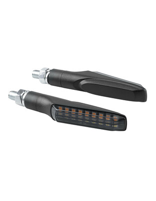 ΦΛΑΣ MOTO ΕΜΠΡΟΣ 12V SMD LED VICTORY ΜΑΥΡΟ 2 ΧΡΗΣΕΩΝ (ΘΕΣΕΩΣ /ΦΛΑΣ) 91x15mm  LAMPA  - 2 TEM