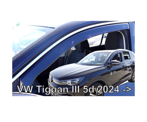 ΑΝΕΜΟΘΡΑΥΣΤΕΣ ΓΙΑ VW TIGUAN 5D 2024+ ΖΕΥΓΑΡΙ ΑΠΟ ΕΥΚΑΜΠΤΟ ΦΙΜΕ ΠΛΑΣΤΙΚΟ HEKO - 2 ΤΕΜ.