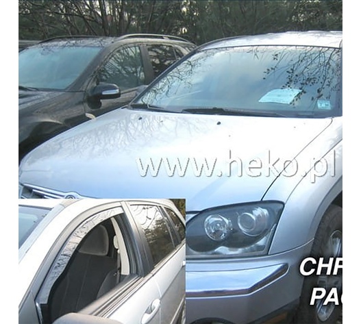 ΑΝΕΜΟΘΡΑΥΣΤΕΣ ΓΙΑ CHRYSLER PACIFICA 5D 2004-2018 ΖΕΥΓΑΡΙ ΑΠΟ ΕΥΚΑΜΠΤΟ ΦΙΜΕ ΠΛΑΣΤΙΚΟ HEKO - 2 ΤΕΜ.