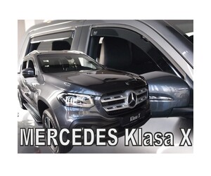ΑΝΕΜΟΘΡΑΥΣΤΕΣ ΓΙΑ MERCEDES X-KLAS W470 4D 2017+ ΣΕΤ ΑΥΤΟΚΙΝΗΤΟΥ ΑΠΟ ΕΥΚΑΜΠΤΟ ΦΙΜΕ ΠΛΑΣΤΙΚΟ HEKO - 4 ΤΕΜ.