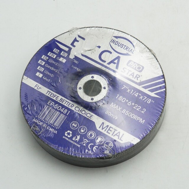 ΔΙΣΚΟΣ ΛΕΙΑΝΣΗΣ ΜΕΤΑΛΛΟΥ 180*6*22.2mm EPICA STAR TO-EP-50481