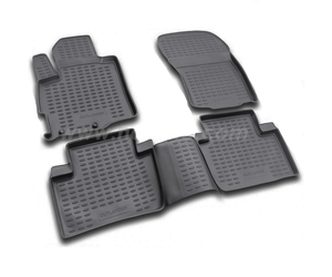 ΠΑΤΑΚΙΑ ΣΕ ΣΚΑΦΗ TPE ΛΑΣΤΙΧΟ ΓΙΑ MITSUBISHI OUTLANDER XL 02/2007-2012  ΣΕ ΜΑΥΡΟ ΧΡΩΜΑ NOVLINE - 4 ΤΕΜ.