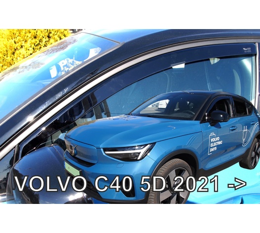 ΑΝΕΜΟΘΡΑΥΣΤΕΣ ΓΙΑ VOLVO C40 5D 2021+ ΣΕΤ ΑΥΤΟΚΙΝΗΤΟΥ ΑΠΟ ΕΥΚΑΜΠΤΟ ΦΙΜΕ ΠΛΑΣΤΙΚΟ HEKO - 4 ΤΕΜ.