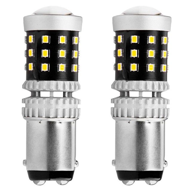 Amio - ΛΑΜΠΑΚΙΑ ΔΙΠΟΛΙΚΑ LED ΛΕΥΚΑ CAN-BUS P21/5w BAY15D 12/24V 39xSMD 2016 - 2 TEM. (02800/AM)
