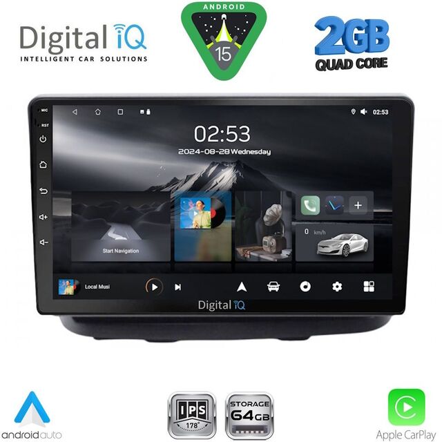 DIGITAL IQ RSD 1135_CPA (10inc) MULTIMEDIA TABLET for FIAT DOBLO mod. 2002-2009