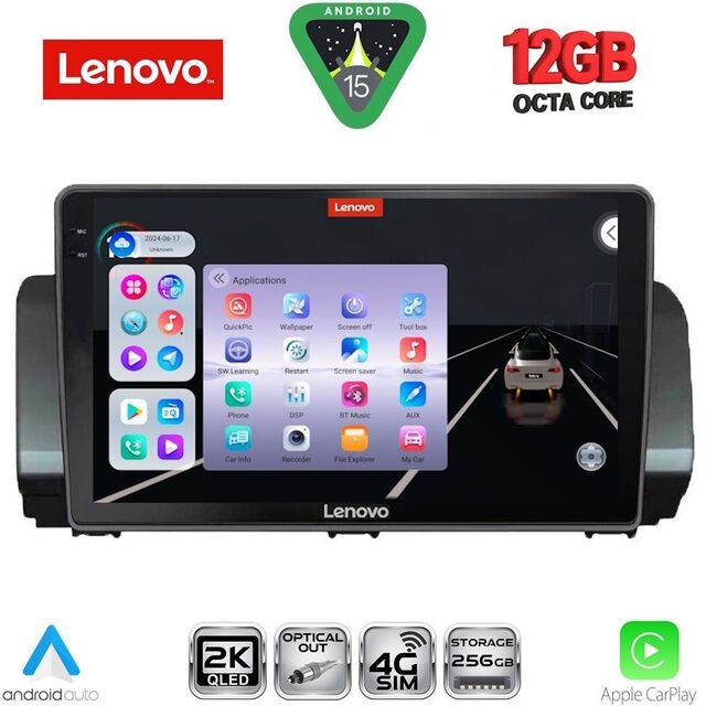 LENOVO SSZ 12109A_CPA (10inc) MULTIMEDIA TABLET for DACIA LOGAN - SANDERO - JOGGER mod. 2020-2026
