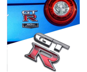 GT-R λογότυπο μεταλλικό