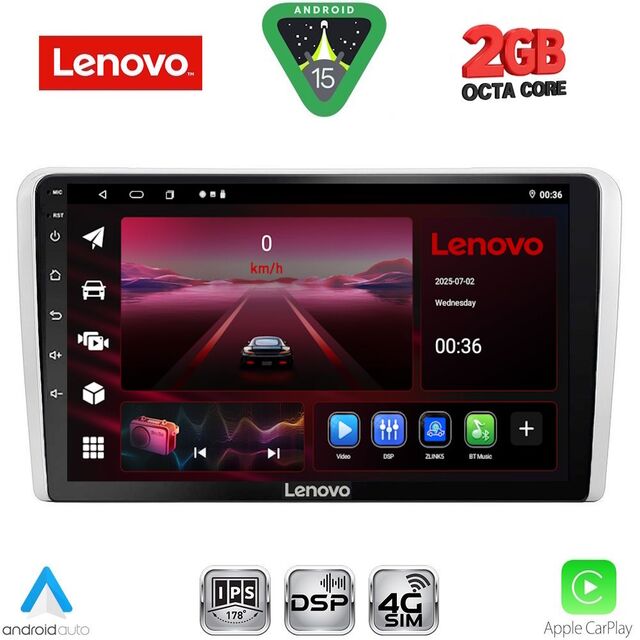 LENOVO LVF 5481SL_CPA (9inc) MULTIMEDIA TABLET for OPEL ALL mod. 2004-2014 (SILVER)