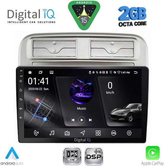 DIGITAL IQ RSF 4128_CPA (9inc) MULTIMEDIA TABLET for FIAT GRANDE PUNTO mod. 2005-2012