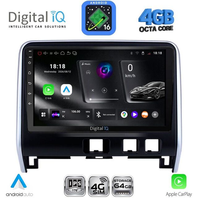 DIGITAL IQ RTG 6471_3B_CPA (10inc) MULTIMEDIA TABLET for NISSAN SERENA mod. 2016-2022
