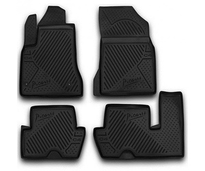 ΠΑΤΑΚΙΑ ΣΕ ΣΚΑΦΗ TPE ΛΑΣΤΙΧΟ ΓΙΑ CITROEN C4 PICASSO 5D 2007-2013  ΣΕ ΜΑΥΡΟ ΧΡΩΜΑ NOVLINE - 4 ΤΕΜ.