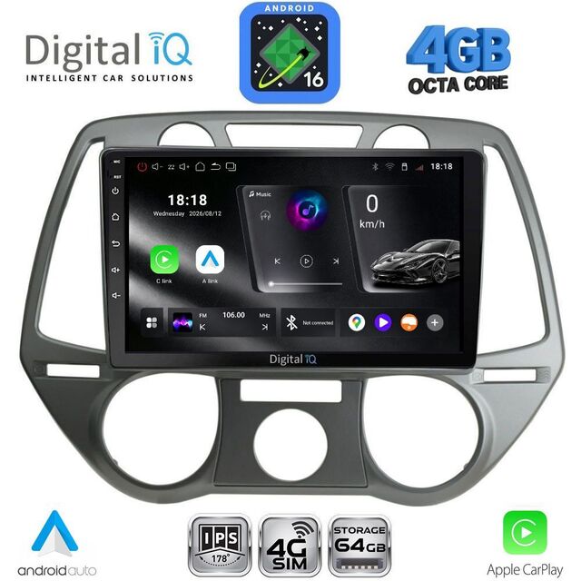 DIGITAL IQ RTG 6228_CPA A/C (9inc) MULTIMEDIA TABLET for HYUNDAI i20 mod. 2008-2012