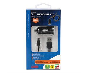 ΚΑΛΩΔΙΟ ΦΟΡΤΙΣΗΣ USB ΓΙΑ MICRO USB 100cm + ΑΝΤΑΠ. ΑΝΑΠΤΗΡΑ USB 12/24V BLUE LINE