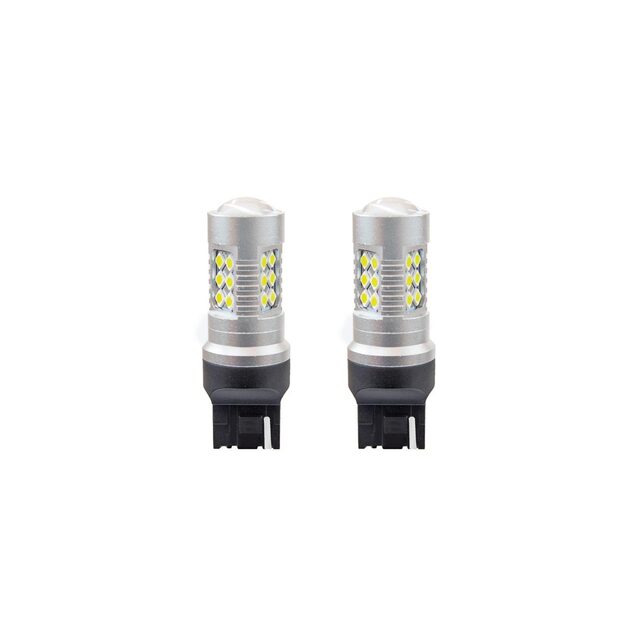 Amio - Λάμπα τύπου W21W T20 LED τάση λειτουργίας 12/24V απόδοση 6.2W 5600K CAN‑BUS λευκό 18x56mm – 2 τεμ. (01173/AM) για φώτα αυτοκινήτου