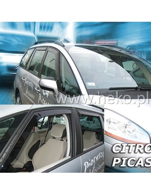 ΑΝΕΜΟΘΡΑΥΣΤΕΣ ΓΙΑ CITROEN C4 PICASSO MK1 5D 2006-2013 ΖΕΥΓΑΡΙ ΑΠΟ ΕΥΚΑΜΠΤΟ ΦΙΜΕ ΠΛΑΣΤΙΚΟ HEKO - 2 ΤΕΜ.