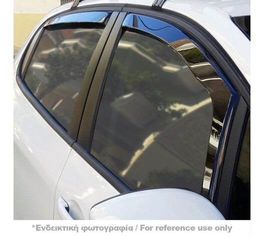 ΑΝΕΜΟΘΡΑΥΣΤΕΣ ΓΙΑ MITSUBISHI LANCER 4D/5D 2007+ ΣΕΤ ΑΥΤΟΚΙΝΗΤΟΥ ΑΠΟ ΕΥΚΑΜΠΤΟ ΦΙΜΕ ΠΛΑΣΤΙΚΟ HEKO - 4 ΤΕΜ.