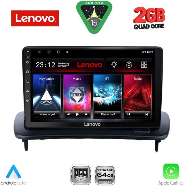 LENOVO LVD 2783_CPA (9inc) MULTIMEDIA TABLET for VOLVO C30 - S40 mod. 2005-2013