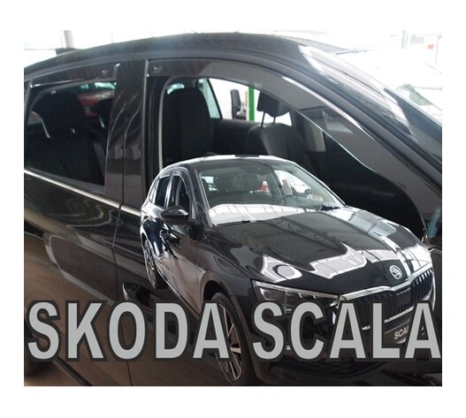 ΑΝΕΜΟΘΡΑΥΣΤΕΣ ΓΙΑ SKODA SCALA 5D 2019+ ΣΕΤ ΑΥΤΟΚΙΝΗΤΟΥ ΑΠΟ ΕΥΚΑΜΠΤΟ ΦΙΜΕ ΠΛΑΣΤΙΚΟ HEKO - 4 ΤΕΜ.