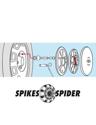 ΑΝΤΑΠΤΟΡΕΣ 17 mm ΓΙΑ SPIKES SPIDER ΑΛΥΣΙΔΕΣ (2 ΤΕΜ.)