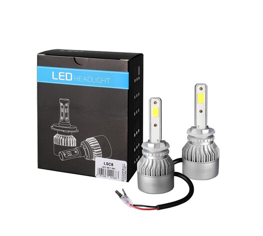 H27 880 LED SET C6 9-32V 6.500K 10.000lm 4 X 10W ΛΑΜΠΑ ΜΕ COB EPISTAR 1021 LED ΚΑΙ ΑΝΕΜΙΣΤΗΡΑΚΙ M-TECH - 2 ΤΕΜ.