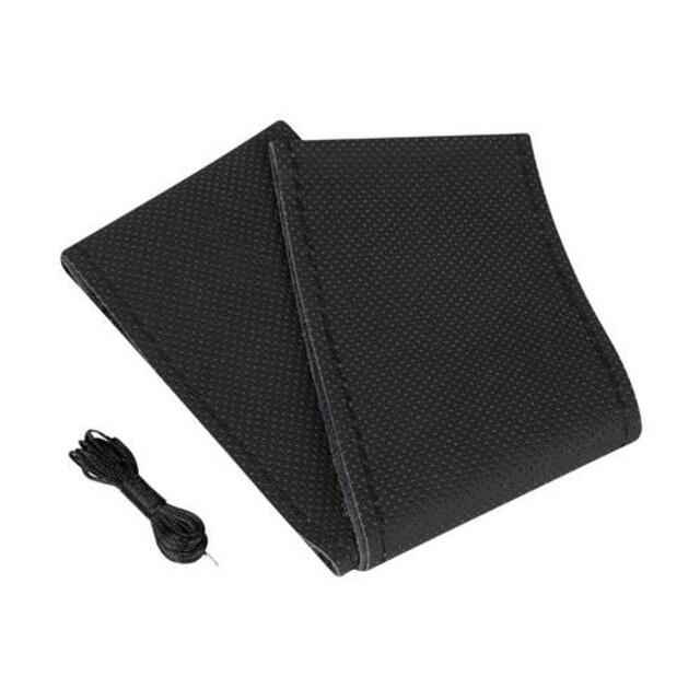 Lampa Κάλυμμα Τιμονιού Αυτοκινήτου Premium Leather Δετό 37-39εκ. Άοσμο Διάτρητο Γνήσιο Δέρμα Μαύρο 1-τεμ. (L3299.4)
