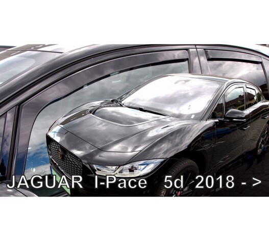 ΑΝΕΜΟΘΡΑΥΣΤΕΣ ΓΙΑ JAGUAR I-PACE 5D 2018+? ΣΕΤ ΑΥΤΟΚΙΝΗΤΟΥ ΑΠΟ ΕΥΚΑΜΠΤΟ ΦΙΜΕ ΠΛΑΣΤΙΚΟ HEKO - 4 ΤΕΜ.