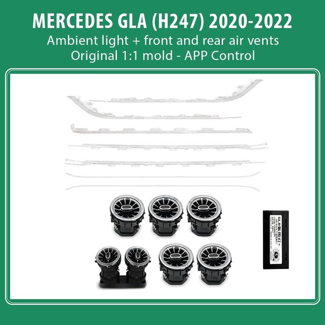 DIQ AMBIENT 8176 GLA C - MERCEDES GLA (H247) (Digital iQ Full Ambient Light Kit MERCEDES GLA (H247) mod. 2019-2023)