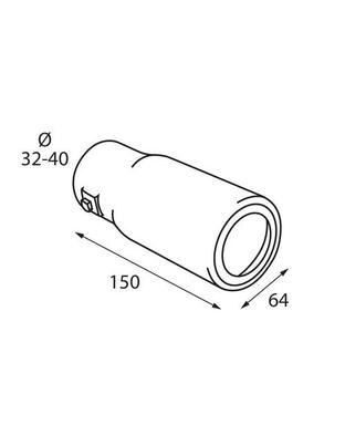 ΑΚΡΟ ΕΞΑΤΜΙΣΗΣ TS-52 Φ 32-40mm
