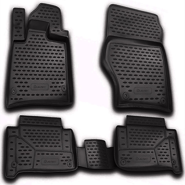 ΠΑΤΑΚΙΑ ΣΕ ΣΚΑΦΗ TPE ΛΑΣΤΙΧΟ ΓΙΑ AUDI Q7 2005-2015  ΣΕ ΜΑΥΡΟ ΧΡΩΜΑ NOVLINE - 4 ΤΕΜ.