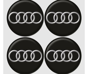 Αυτοκόλλητα για κέντρο ζάντας μαύρα - Audi