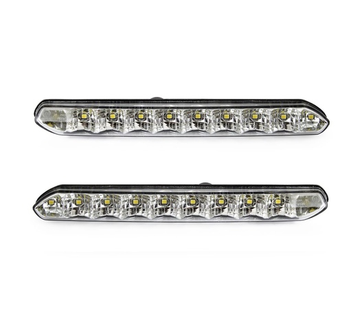 Amio - Φώτα Ημέρας DRL Τάση Λειτουργίας 12/24V Απόδοση 7W 20 LED 0.35W Ανά LED Διαστάσεις 190x20x40mm για Αυτοκίνητο – 2 τεμ. (01266/AM)