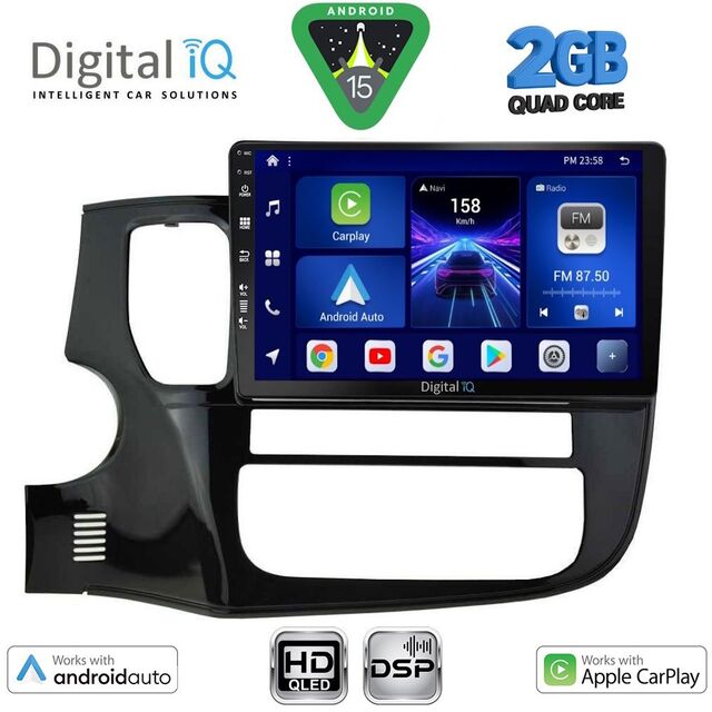 DIGITAL IQ BXC 3443_CPAA (10inc) MULTIMEDIA TABLET for MITSUBISHI OUTLANDER mod. 2013-2020