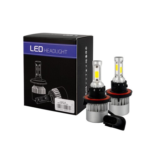H13  H/L 10>36V 6.500K 10.000lm 80W COB LED EPISTAR 1021 C6 KIT ΜΕ ΑΝΕΜΙΣΤΗΡΑΚΙ M-TECH - 2 ΤΕΜ.