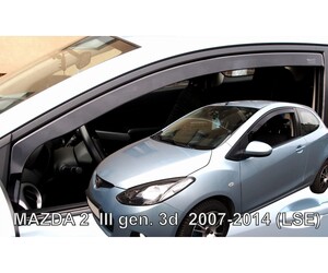 ΑΝΕΜΟΘΡΑΥΣΤΕΣ ΓΙΑ MAZDA 2 3D 2007-2014 ΗΛΕΚΤΡΙΚΑ ΠΑΡΑΘΥΡΑ ΖΕΥΓΑΡΙ ΑΠΟ ΕΥΚΑΜΠΤΟ ΦΙΜΕ ΠΛΑΣΤΙΚΟ HEKO - 2 ΤΕΜ.