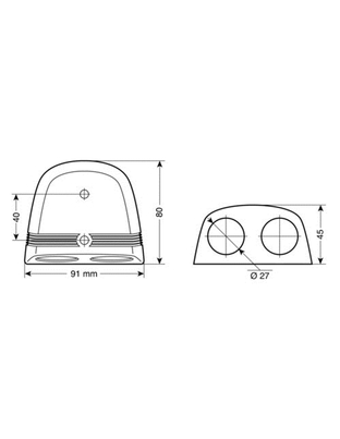 ΒΑΣΗ ΔΙΠΛΗ ΓΙΑ ΠΡΙΖΕΣ ΕΧΤ 91x80mm