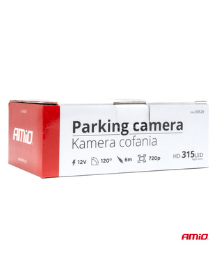 Amio - ΚΑΜΕΡΑ ΟΠΙΣΘΟΠΟΡΕΙΑΣ 12V LED ME NYΧΤΕΡΙΝΗ ΛΗΨΗ ΚΑΙ ΤΕΤΡΑΓΩΝΗ ΡΥΘΜΙΣΗ ΚΛΙΣΗΣ HD-315 - 1 TEM. (03529/AM)