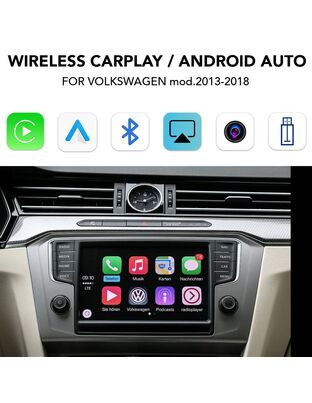 DIGITAL IQ VW 293 CPA (WIRELESS CARPLAY / ANDROID AUTO BOX for VW mod. 2013-2018 with 2 CAMERAS)