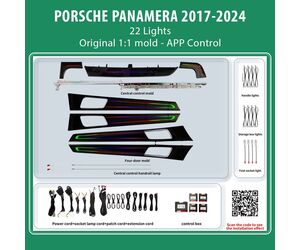 DIQ AMBIENT PORSCHE BSJ06X (Digital iQ Ambient Light for Porsche Panamera mod. 2017-2024 with 22 Lights, Starry Sky Style)