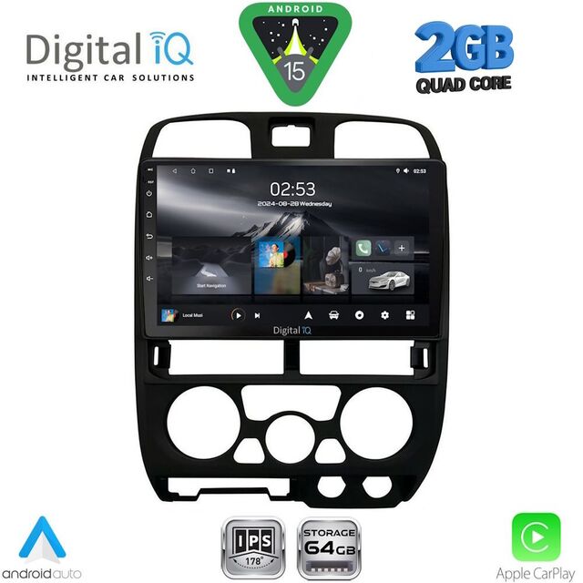 DIGITAL IQ RSD 1253BL_CPA (9inc) MULTIMEDIA TABLET for ISUZU D-MAX mod. 2002-2008 (BLACK)