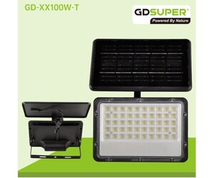 GDSUPER ΗΛΙΑΚΟΣ ΠΡΟΒΟΛΕΑΣ 100W IP65 GD-XX100W-T