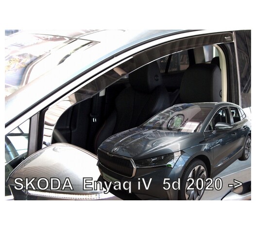 ΑΝΕΜΟΘΡΑΥΣΤΕΣ ΓΙΑ SKODA ENYAQ 5D 2020+ ΑΥΤΟΚΙΝΗΤΟΥ ΑΠΟ ΕΥΚΑΜΠΤΟ ΦΙΜΕ ΠΛΑΣΤΙΚΟ HEKO - 2 ΤΕΜ.