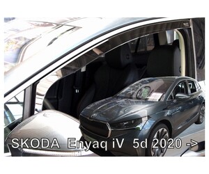 ΑΝΕΜΟΘΡΑΥΣΤΕΣ ΓΙΑ SKODA ENYAQ 5D 2020+ ΑΥΤΟΚΙΝΗΤΟΥ ΑΠΟ ΕΥΚΑΜΠΤΟ ΦΙΜΕ ΠΛΑΣΤΙΚΟ HEKO - 2 ΤΕΜ.