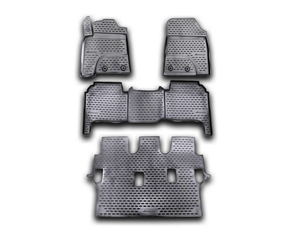 ΠΑΤΑΚΙΑ ΣΕ ΣΚΑΦΗ TPE ΛΑΣΤΙΧΟ ΓΙΑ TOYOTA LANDCRUISER 200 2012-2015  ΣΕ ΜΑΥΡΟ ΧΡΩΜΑ NOVLINE - 4 ΤΕΜ.